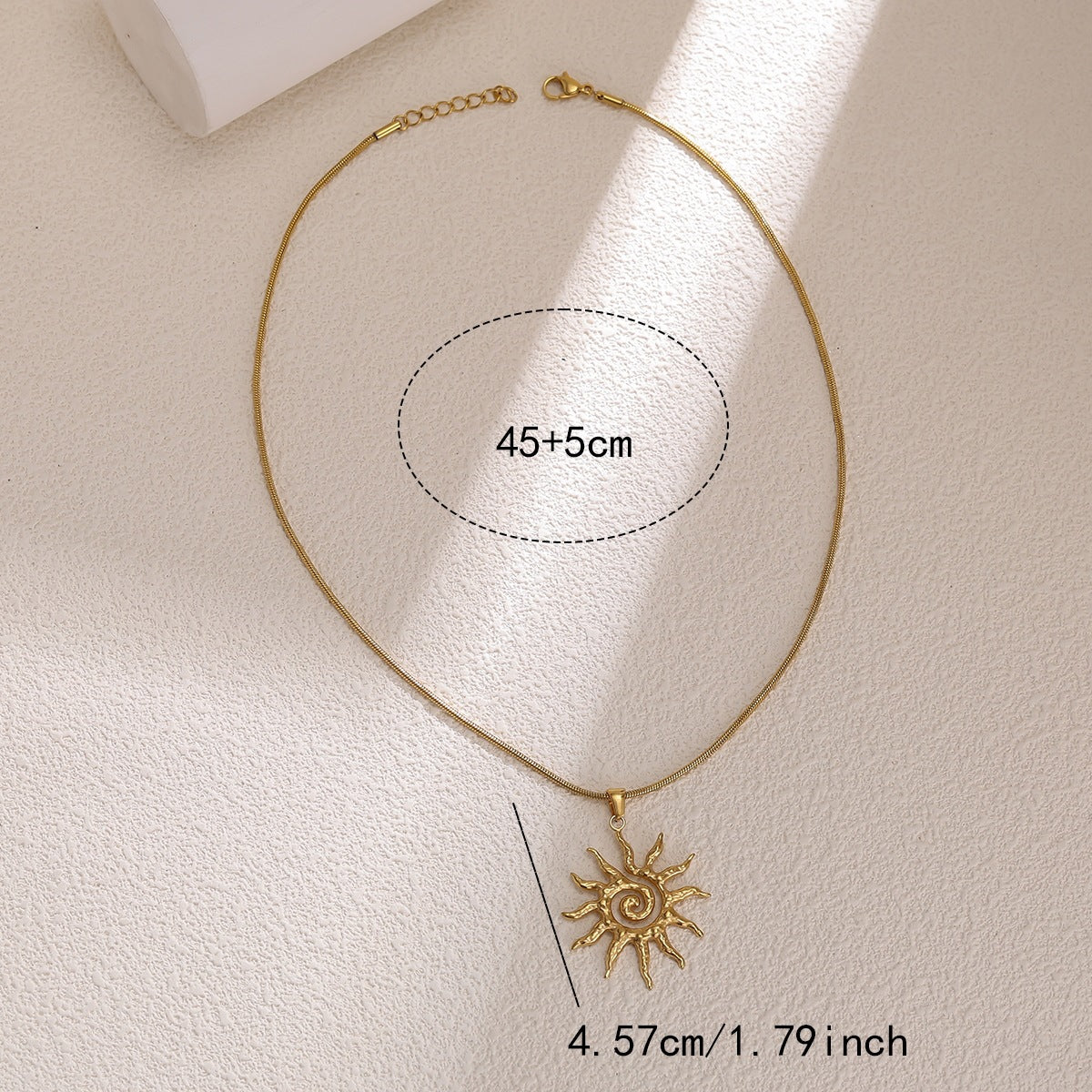 Sunflower Pendant Necklace