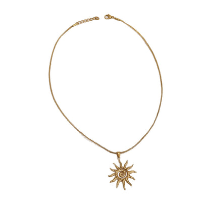 Sunflower Pendant Necklace