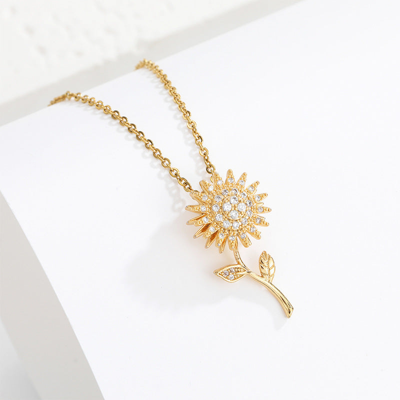 Sunflower rotating pendant