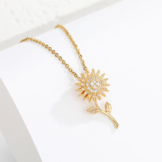 Sunflower rotating pendant