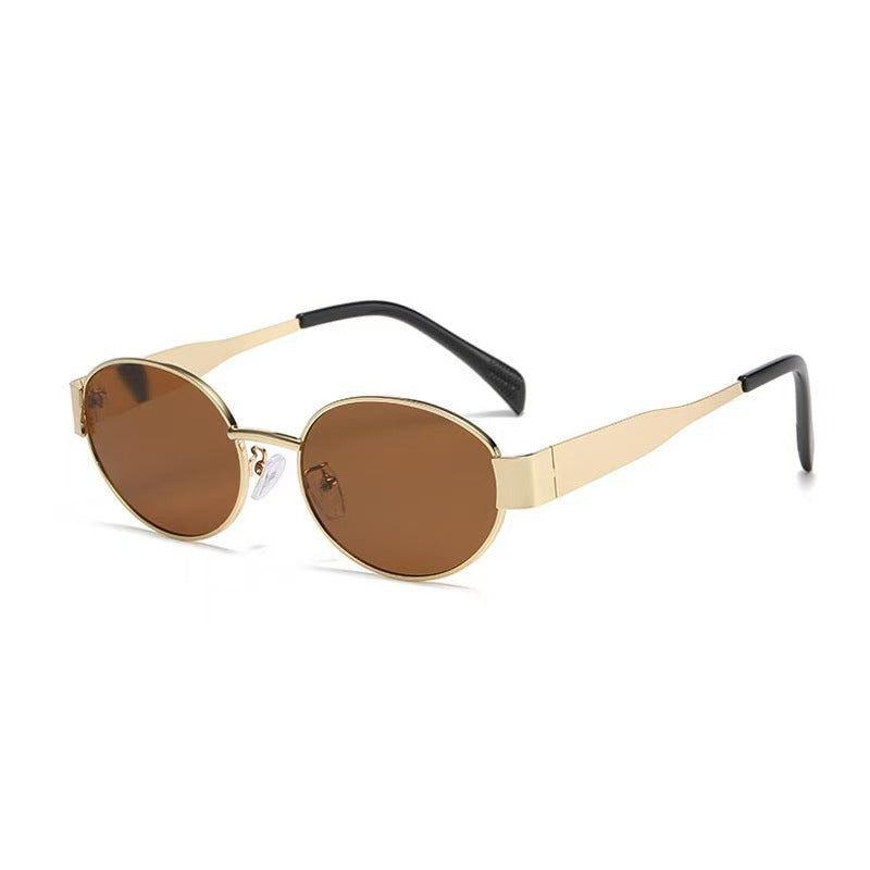 Sunglasses Fashion Metal Frame Anti-Uv Glasse