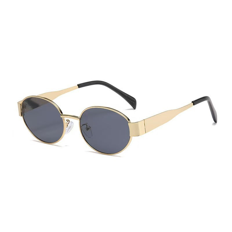 Sunglasses Fashion Metal Frame Anti-Uv Glasse