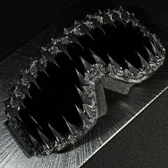 Black frame colored teeth
