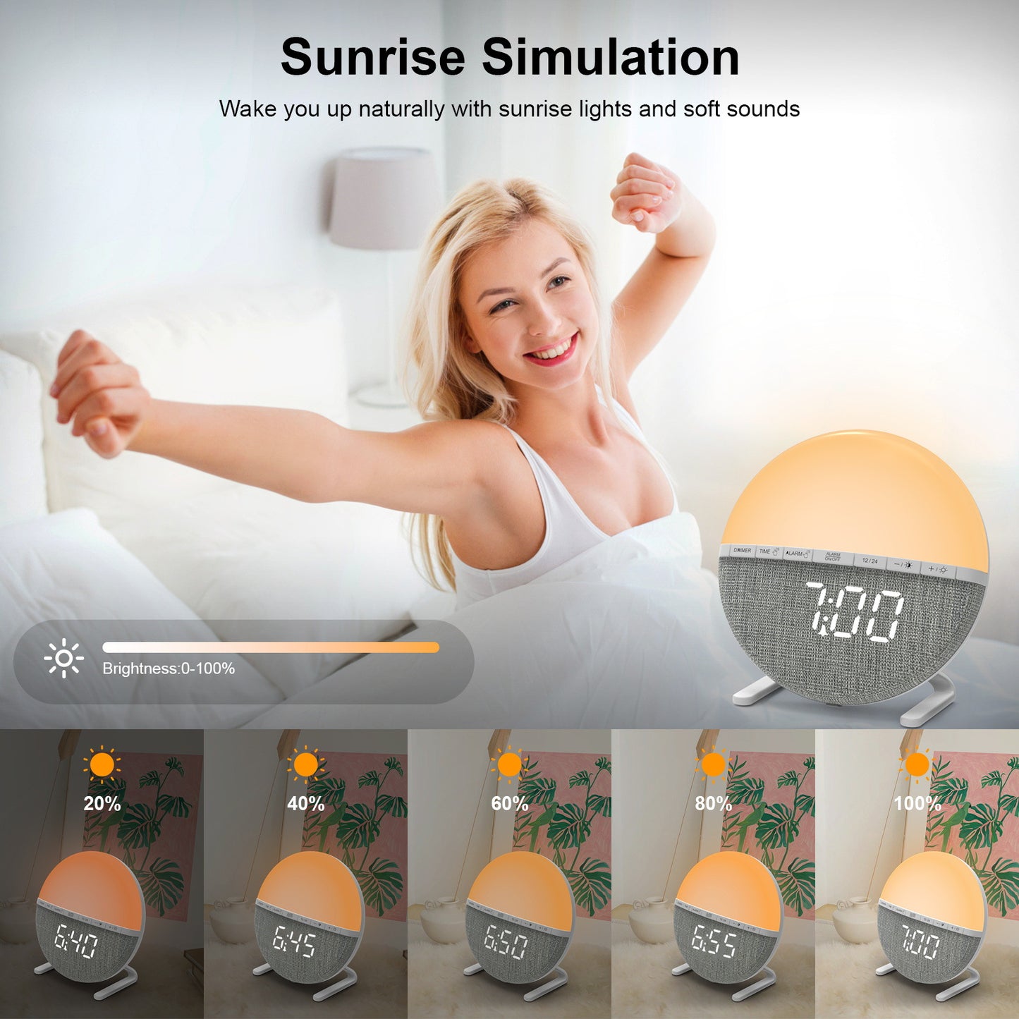 Sunrise alarm clock
