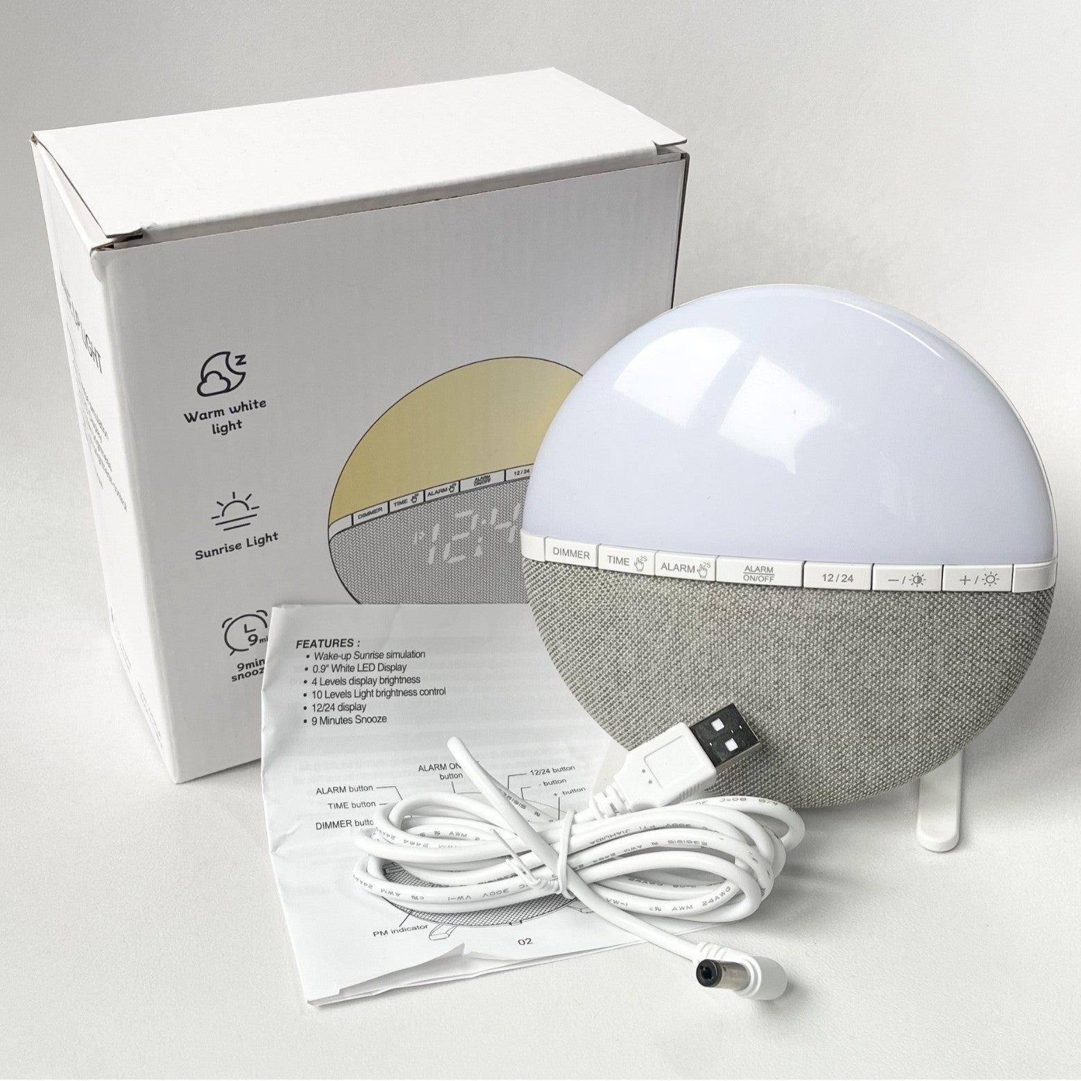 Sunrise alarm clock