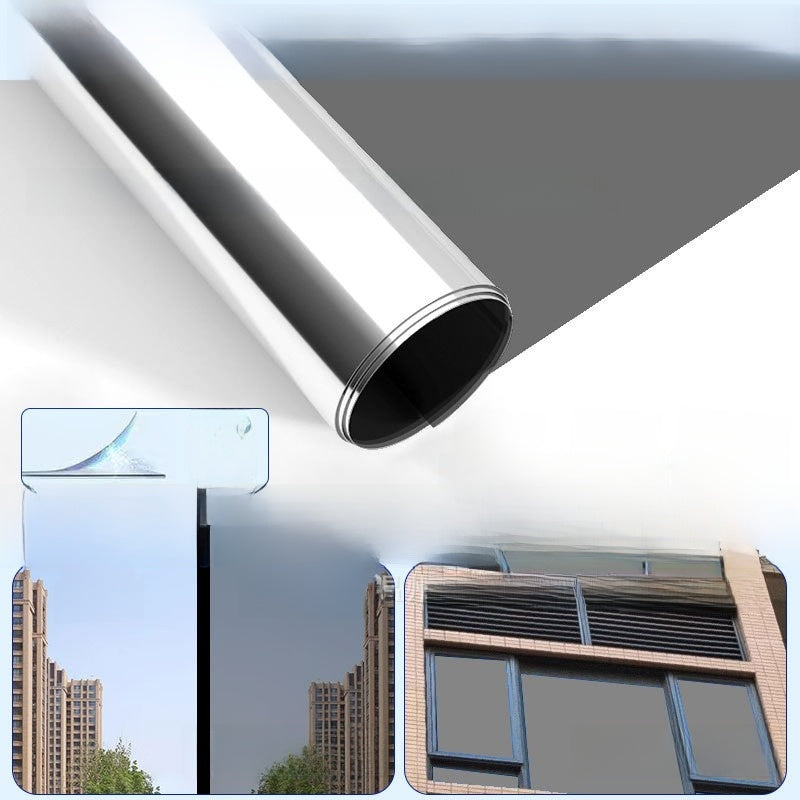 Sunscreen and light-shielding one-way privacy film for offices, featuring one-way visibility and nano-scale thermal insulation