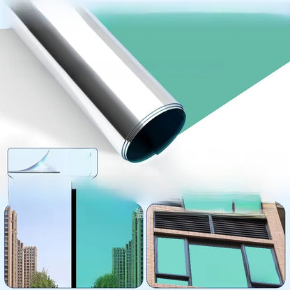 Sunscreen and light-shielding one-way privacy film for offices, featuring one-way visibility and nano-scale thermal insulation