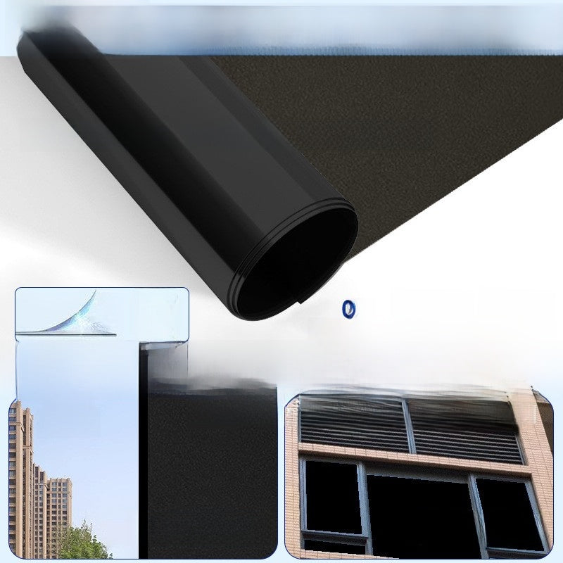 Sunscreen and light-shielding one-way privacy film for offices, featuring one-way visibility and nano-scale thermal insulation