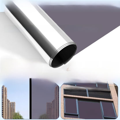 Sunscreen and light-shielding one-way privacy film for offices, featuring one-way visibility and nano-scale thermal insulation