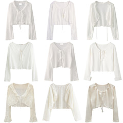 White Ruffled