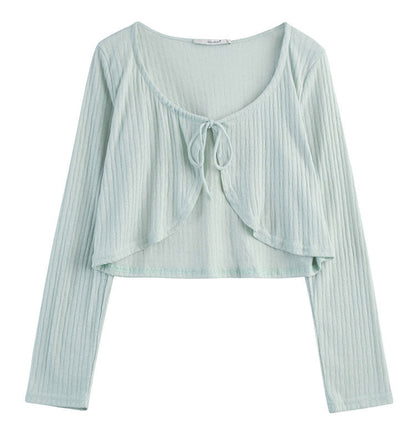 Sunscreen fabric knitted top