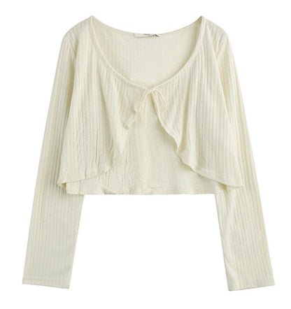 Sunscreen fabric knitted top