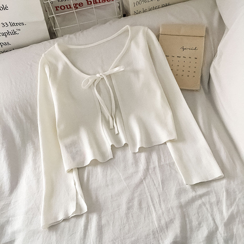 Sunscreen fabric knitted top