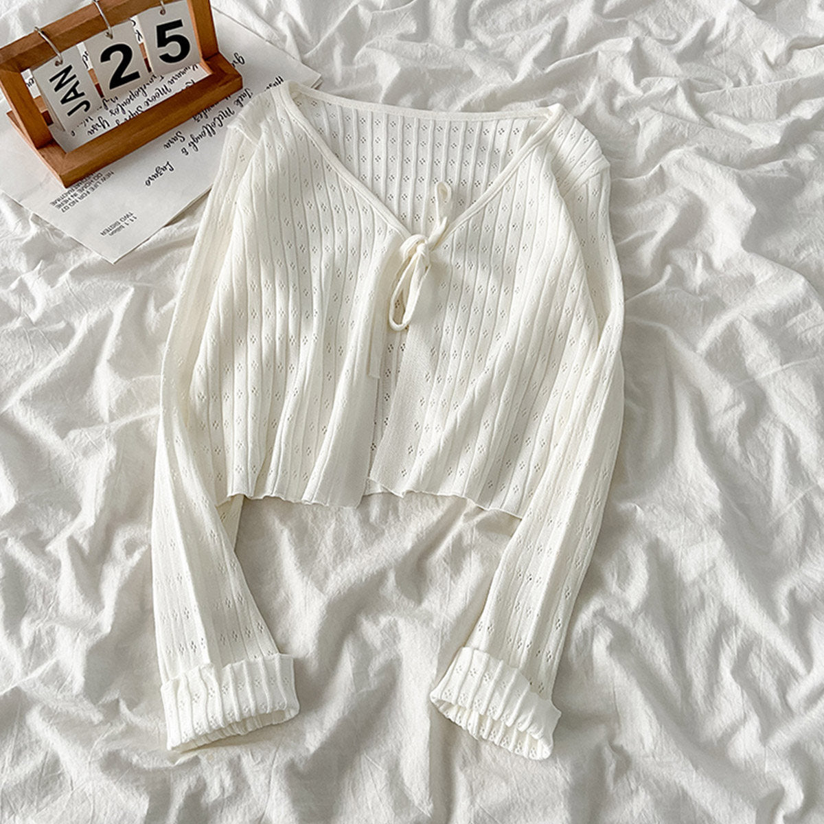Sunscreen fabric knitted top
