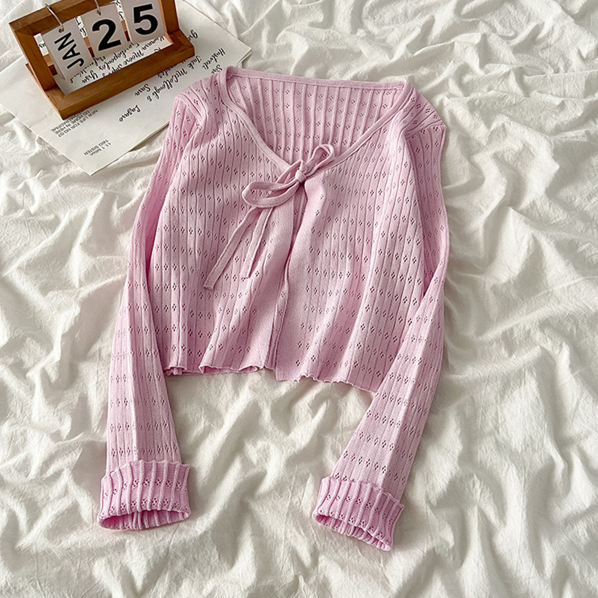 Sunscreen fabric knitted top