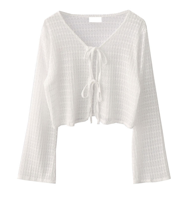 Sunscreen fabric knitted top