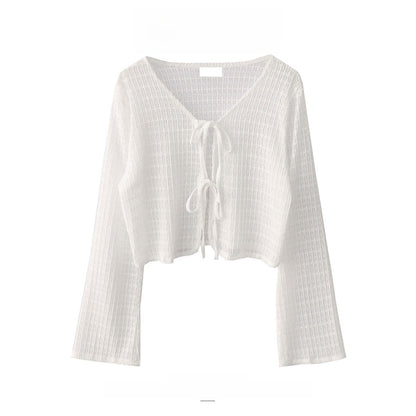 Sunscreen fabric knitted top
