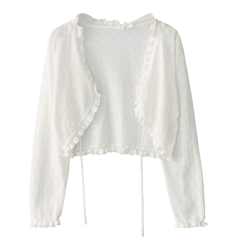 Sunscreen fabric knitted top