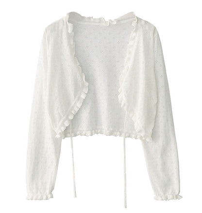 Sunscreen fabric knitted top