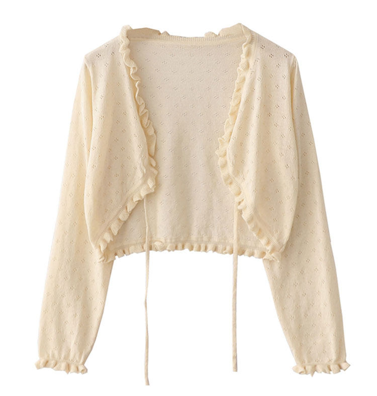 Sunscreen fabric knitted top