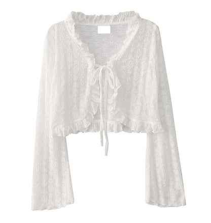 Sunscreen fabric knitted top