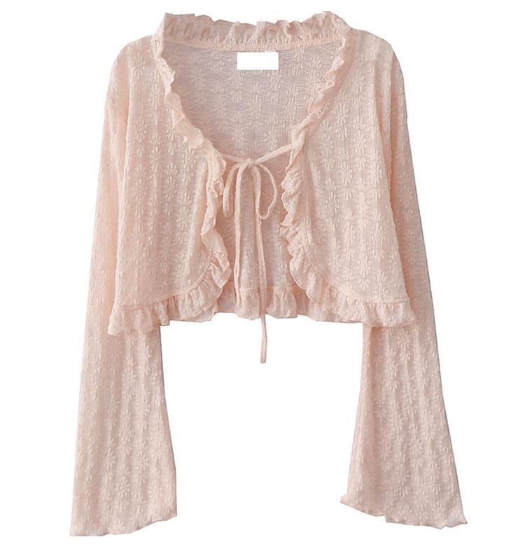 Sunscreen fabric knitted top