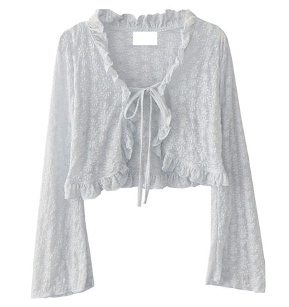 Sunscreen fabric knitted top