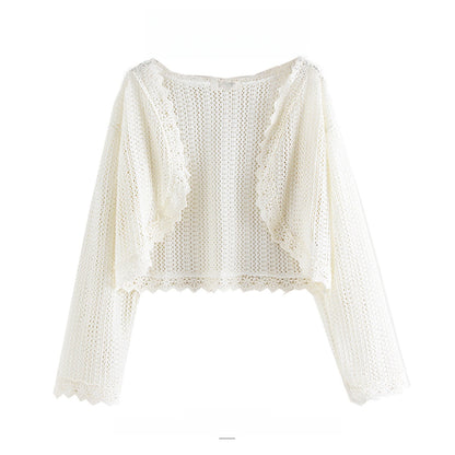 Sunscreen fabric knitted top