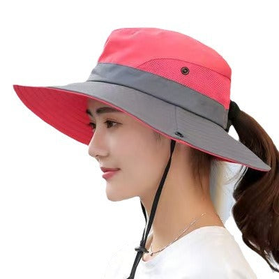 Sunscreen hat for fishermen