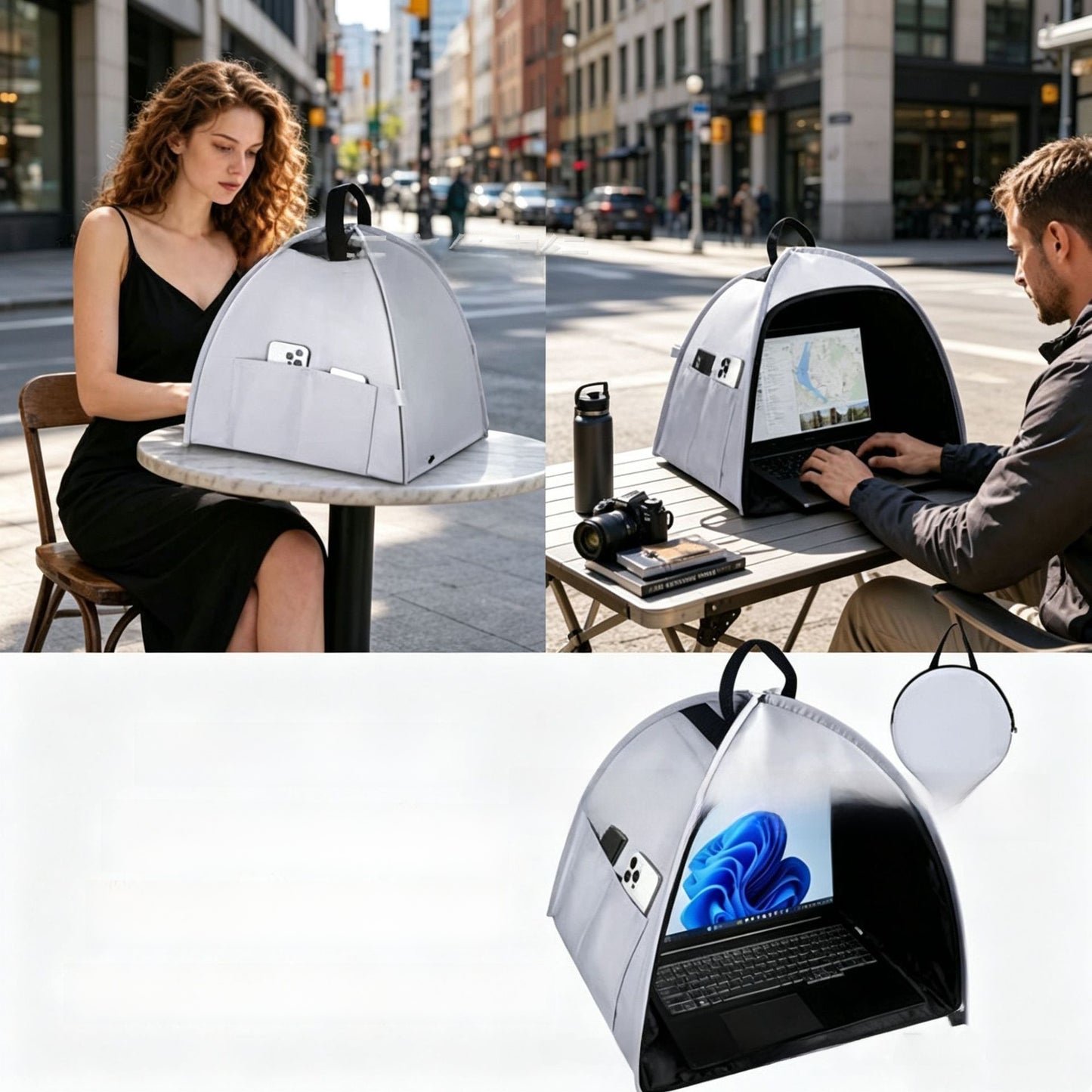 Sunshade computer tent