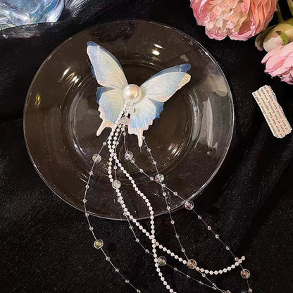 Super fairy butterfly hairpin for women, long style