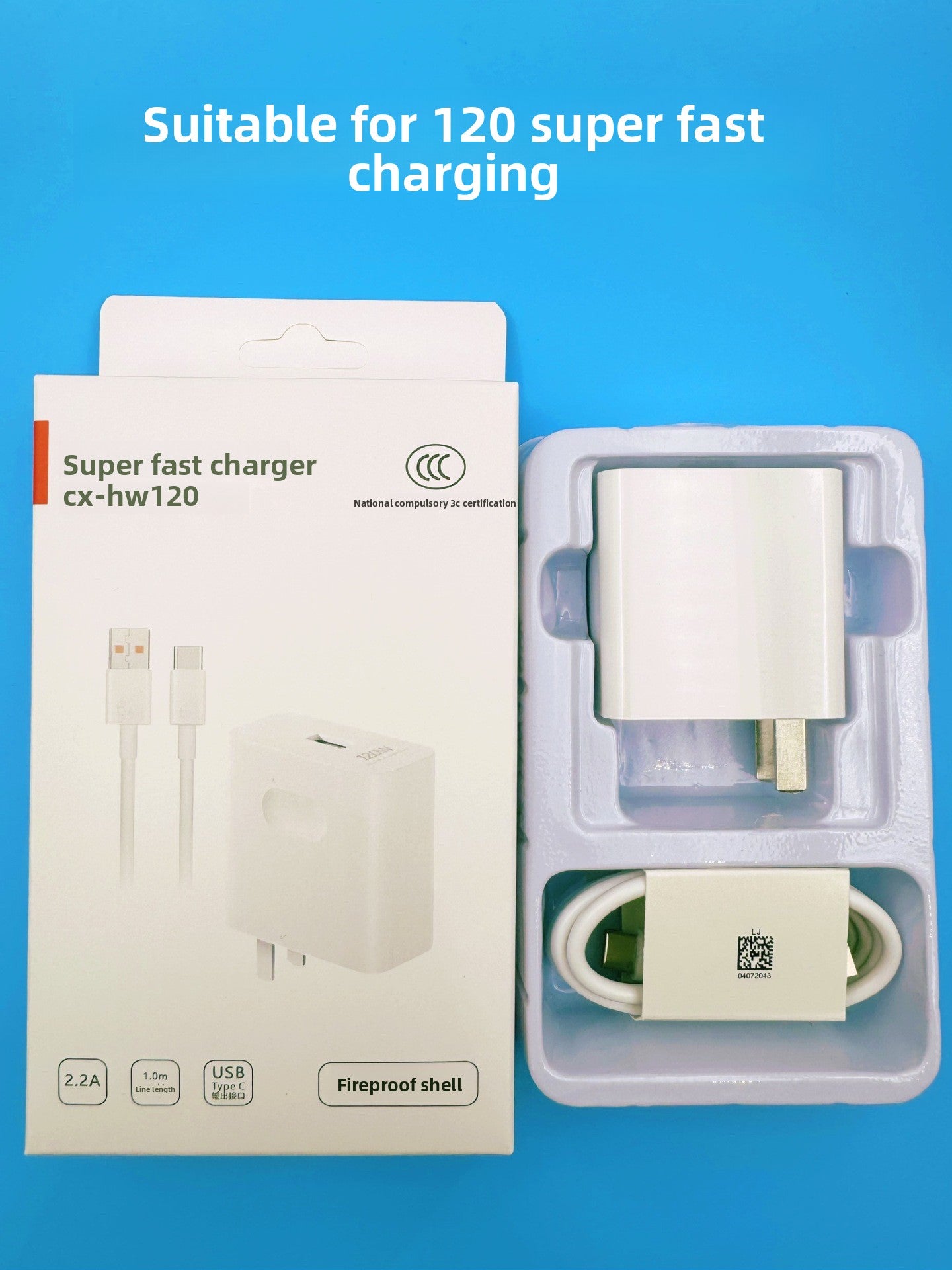 Super Fast USB-C Charger with Cable