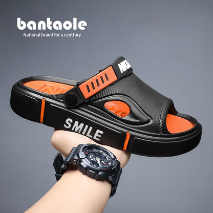 Super light and thick slip-like beach shoes