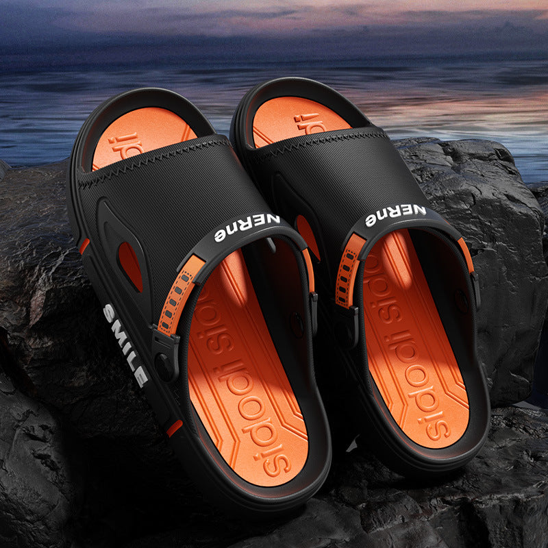 Super light and thick slip-like beach shoes