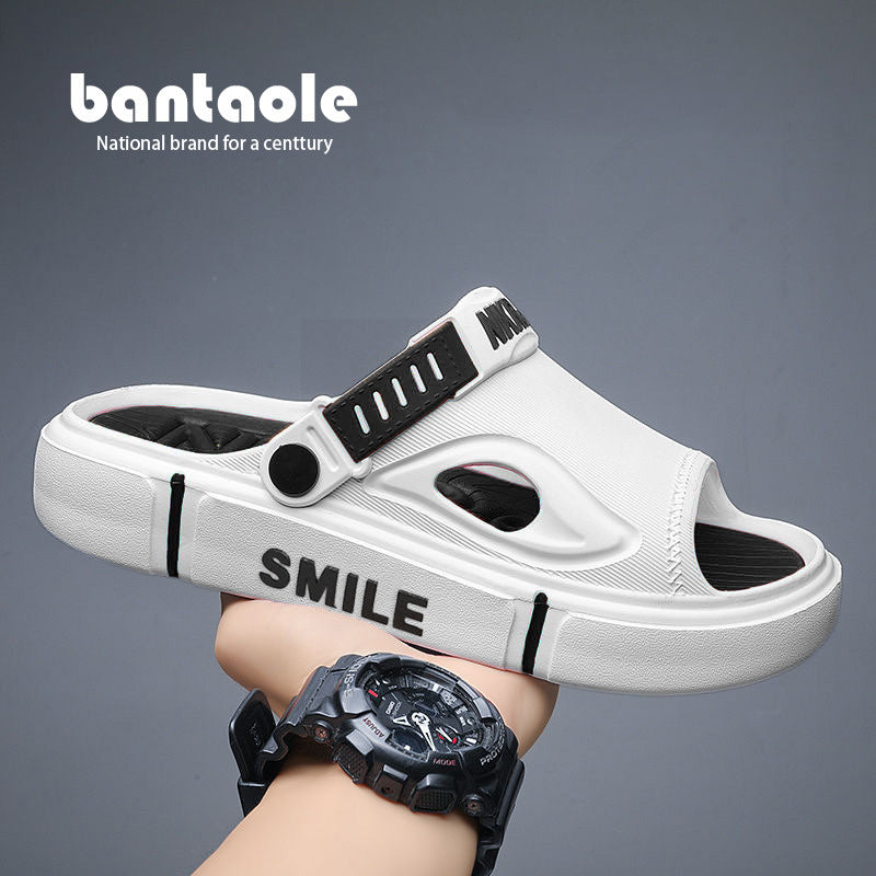 Super light and thick slip-like beach shoes