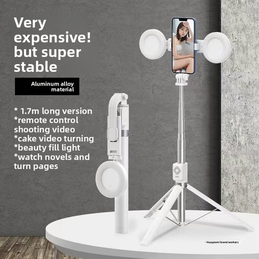 Super long 1.7-meter selfie stick charging Bluetooth