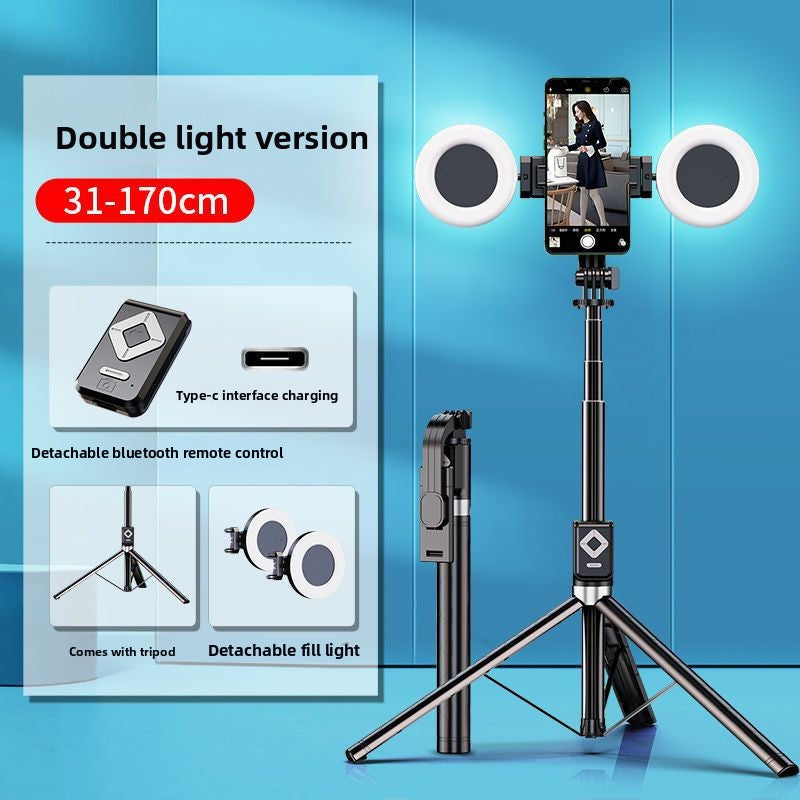 Super long 1.7-meter selfie stick charging Bluetooth