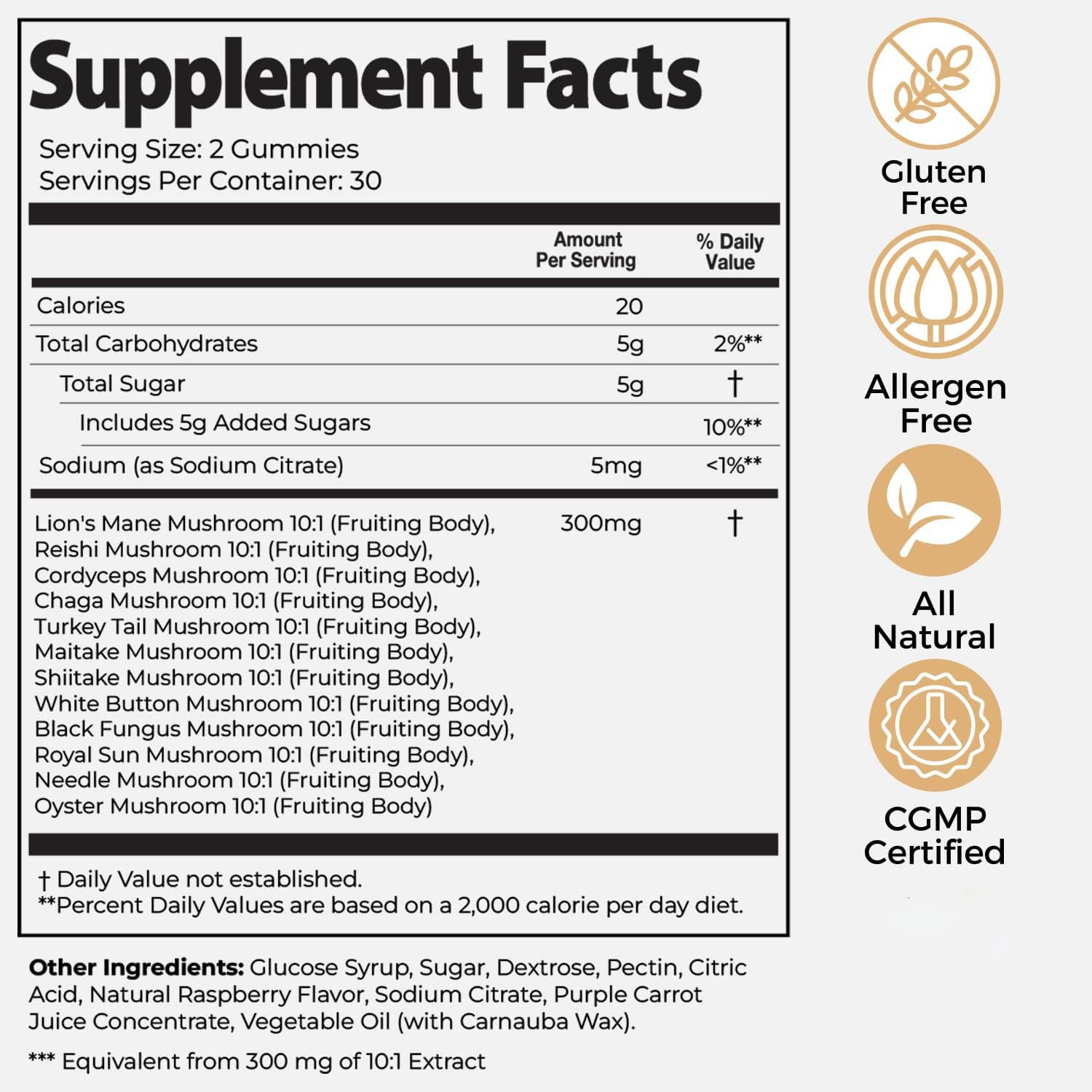 Super Mushroom Daily Gummies