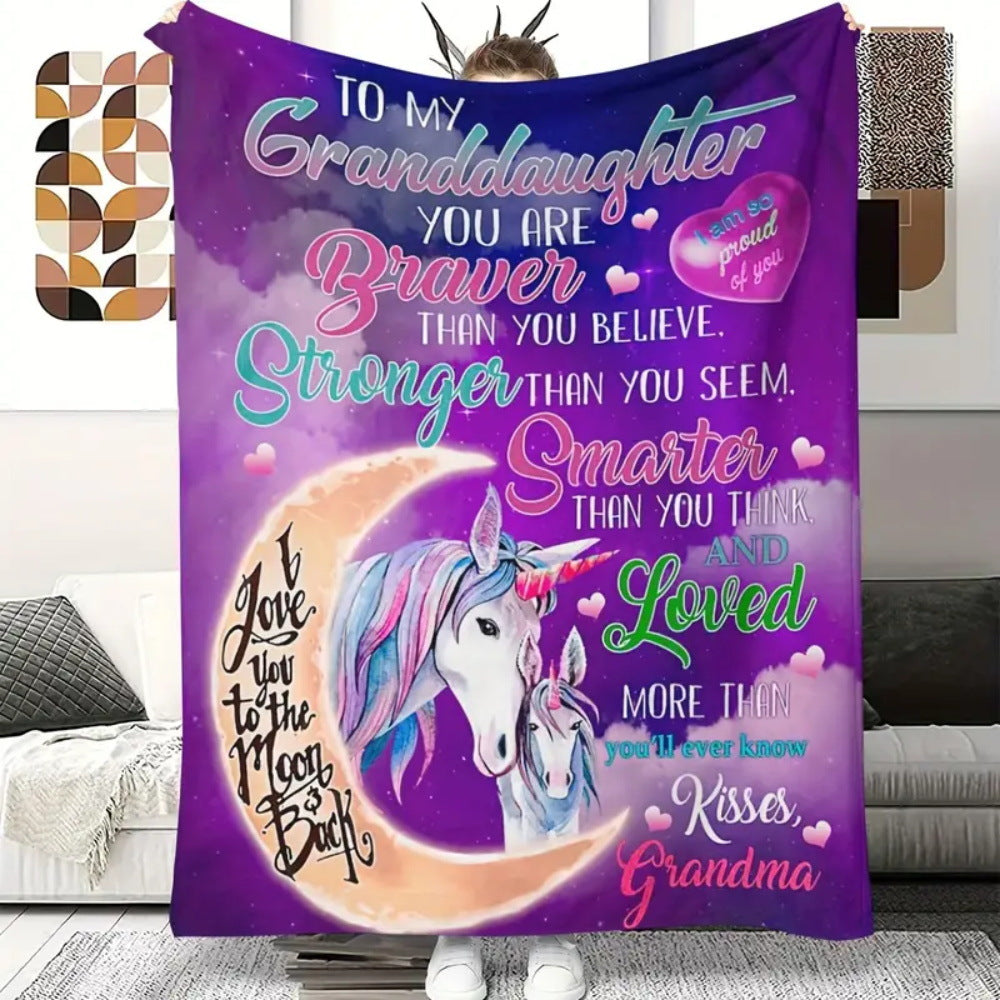 Super soft and creative flannel blanket