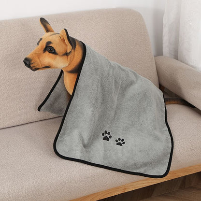 Superfine Fiber Pet Bath Towel Absorbent Quick Drying