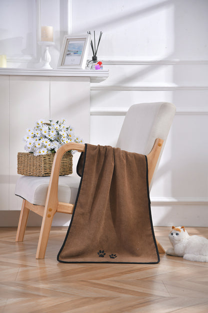 Superfine Fiber Pet Bath Towel Absorbent Quick Drying