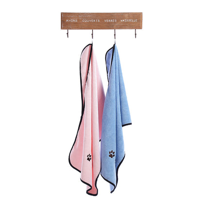 Superfine Fiber Pet Bath Towel Absorbent Quick Drying