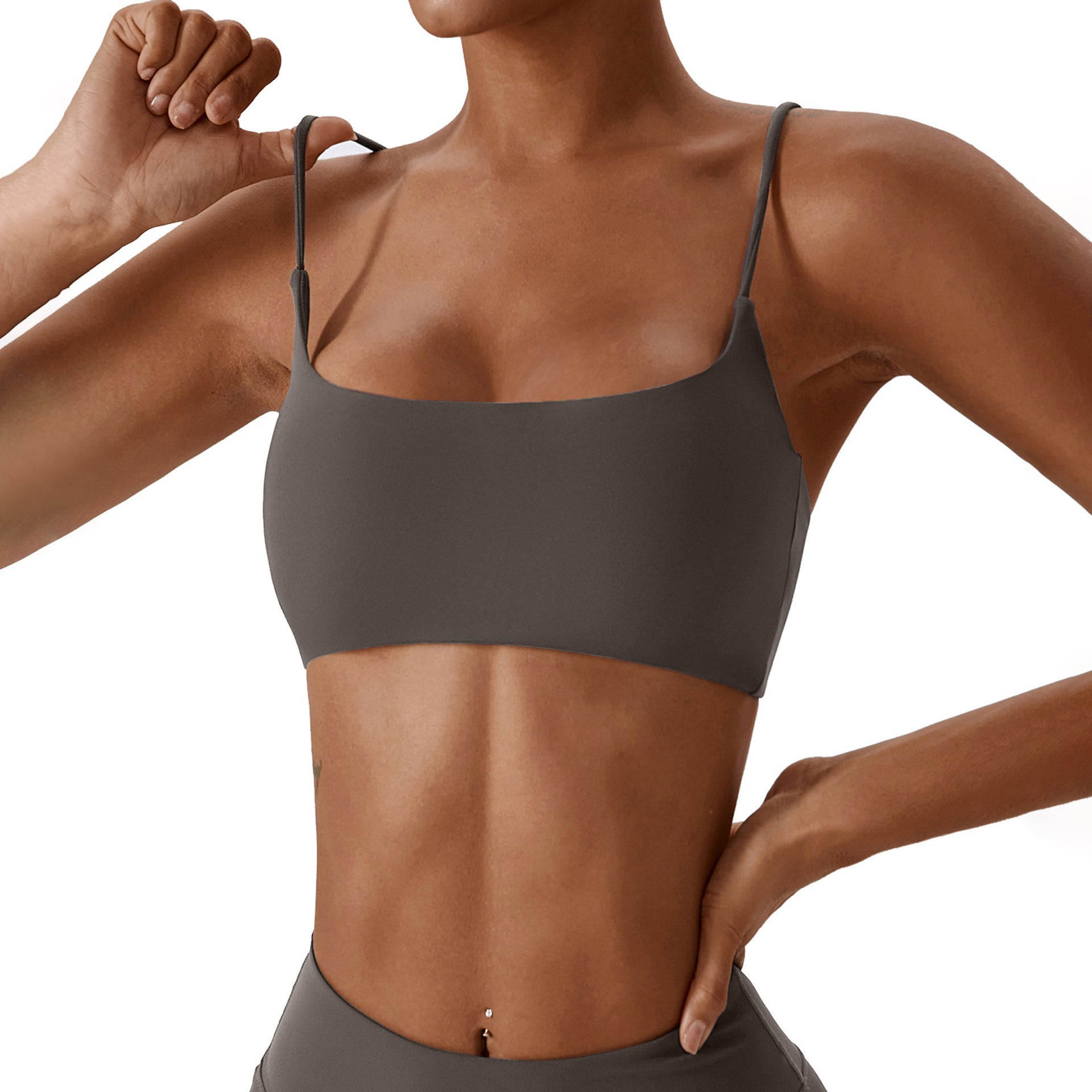 Supportive Fitness Bra with Moisture-Wicking Fabric