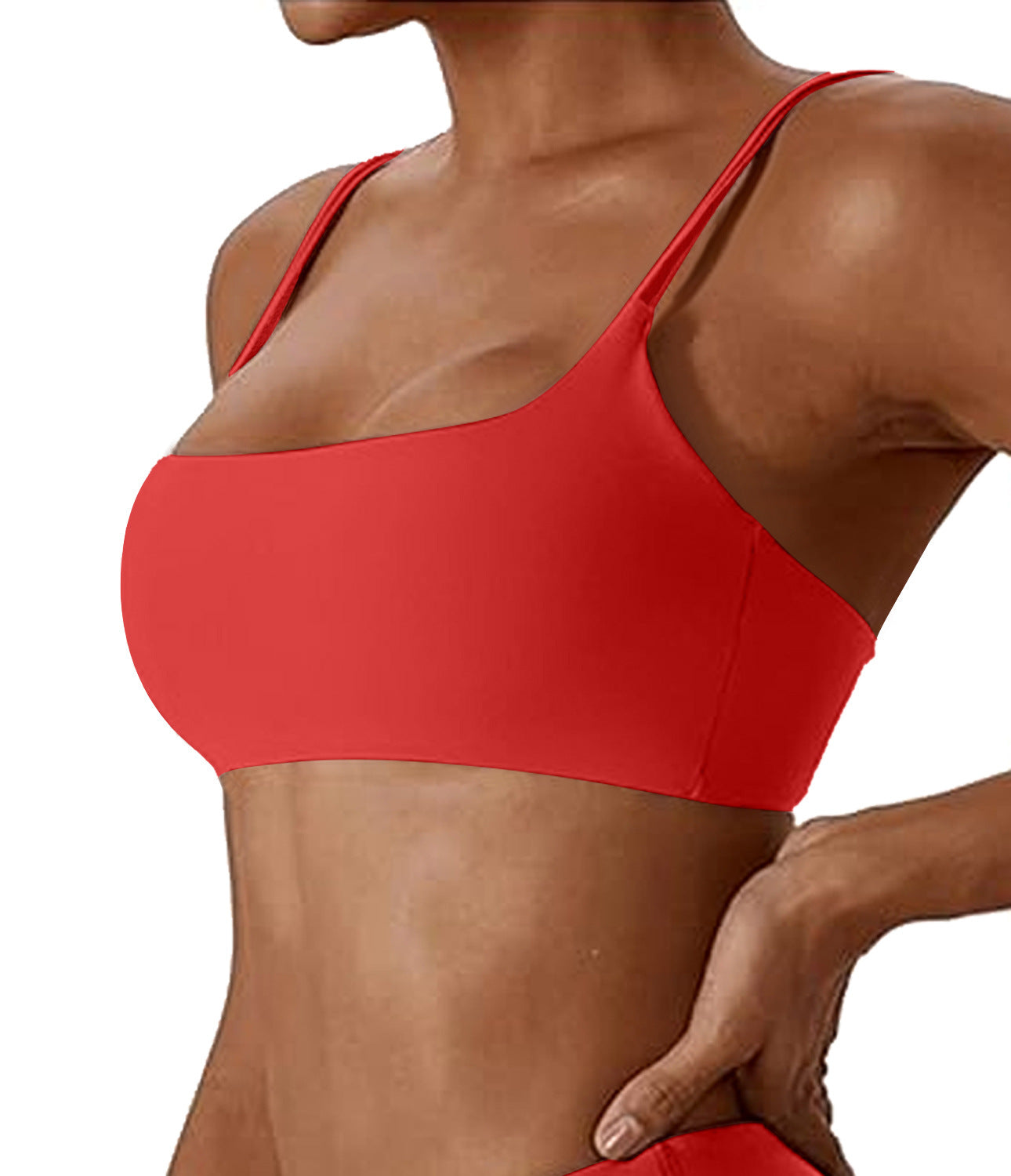 Supportive Fitness Bra with Moisture-Wicking Fabric