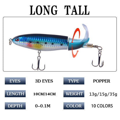 Surface Fishing Lure with Propeller