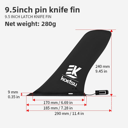Surfboard Tail Fin with Plug-in Base