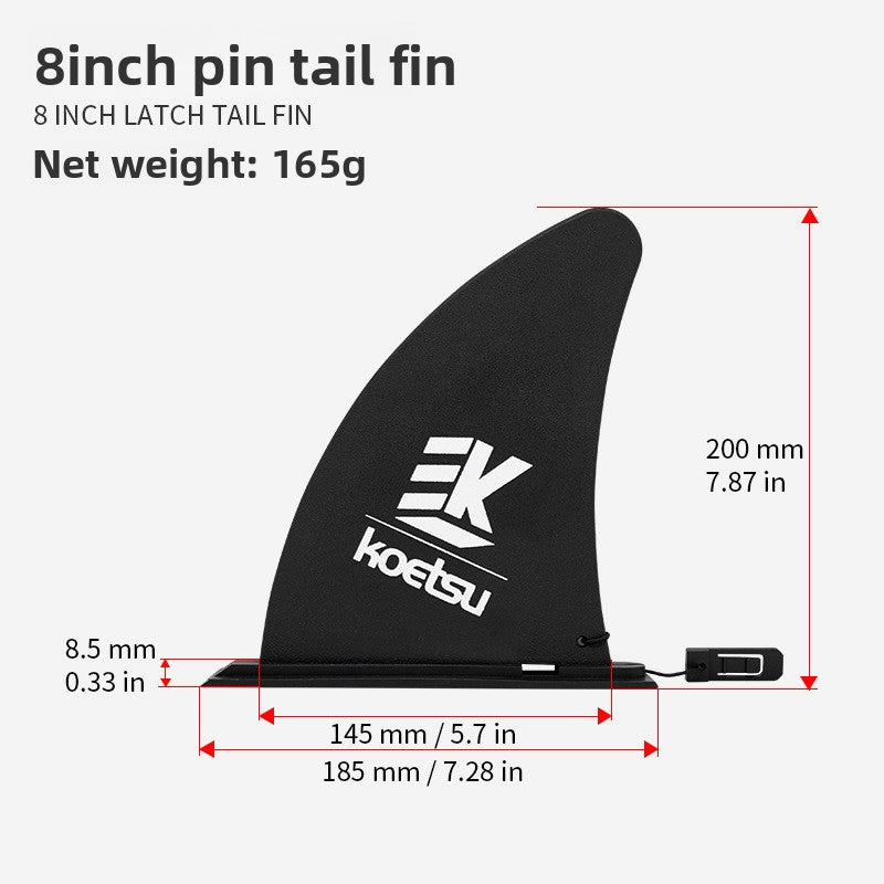 Surfboard Tail Fin with Plug-in Base