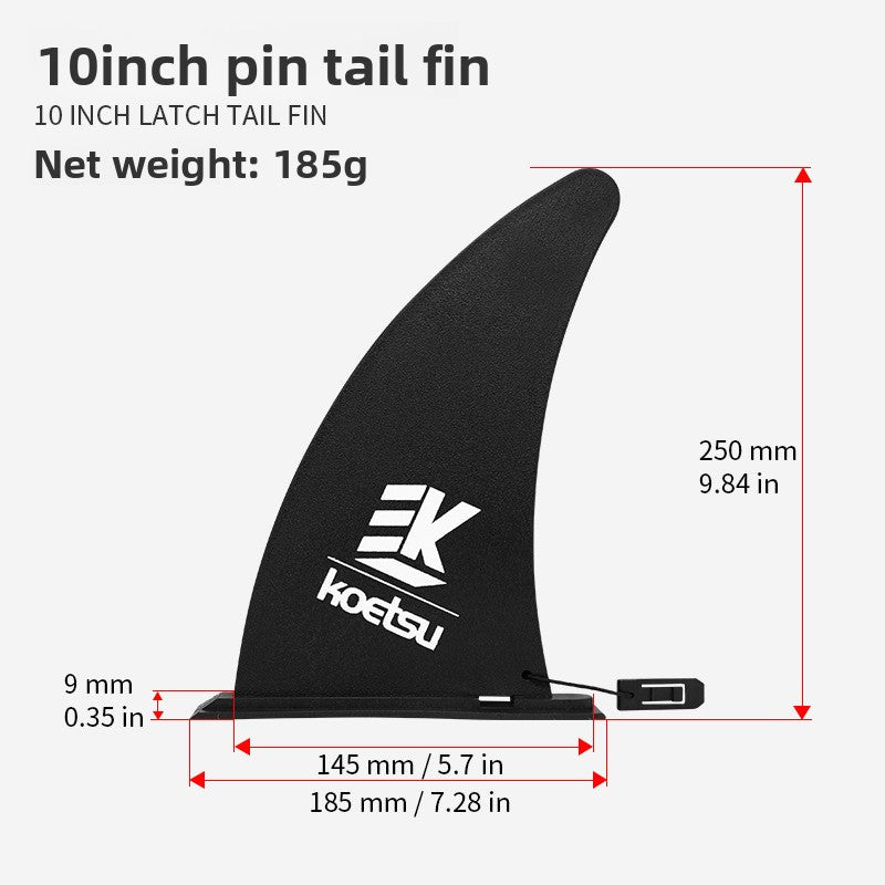 Surfboard Tail Fin with Plug-in Base
