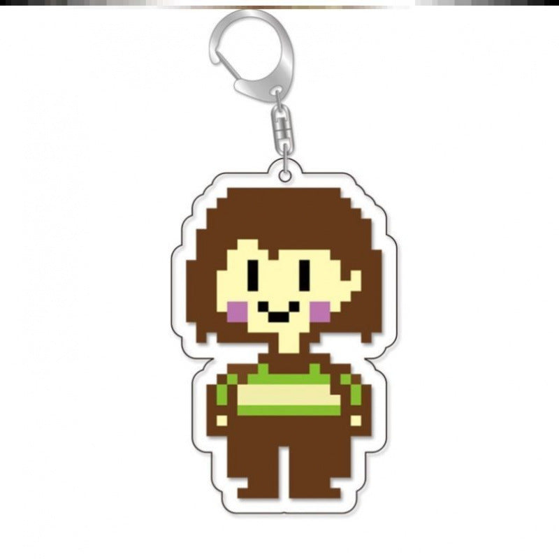 Surrounding key chains under the legend