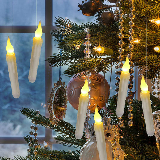 Suspended remote-controlled magic candle lamp